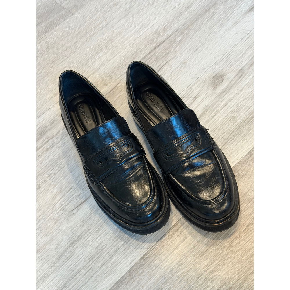 Open Edit Black Loafers - Picture 4 of 7